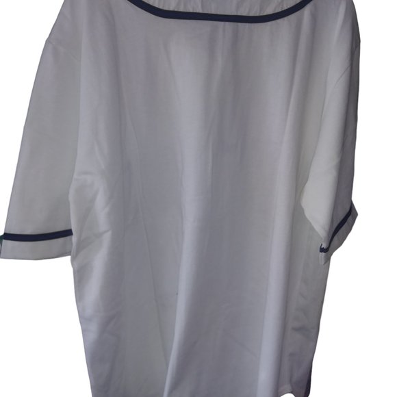 Vintage PEPSI GENERATION NEXT 90's White and Blue Baseball Jersey Size S/M TAG - Picture 4 of 11